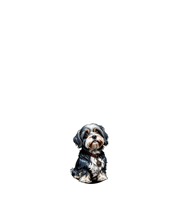 Bishon havanese 01 minta világos rózsaszín pólón