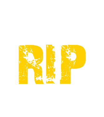 RIP  minta fekete pólón