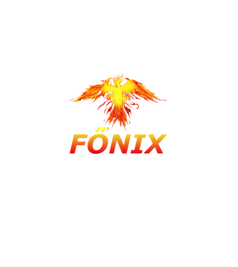 Főnix minta fekete pólón