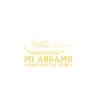 M1 Abrams minta szürke pólón