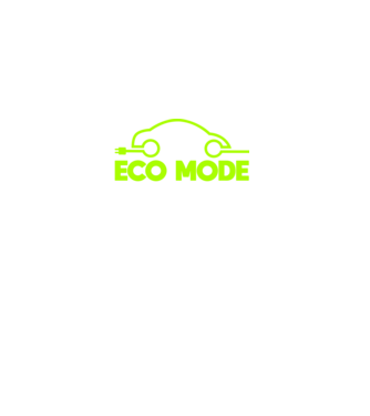 Elektromos autó (ECO Mode) minta fekete pólón