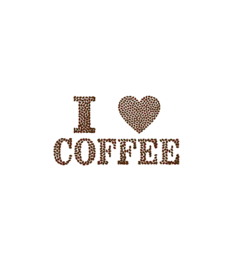 I love Coffee minta fehér pólón