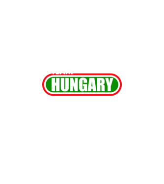 Team Hungary minta fekete pólón