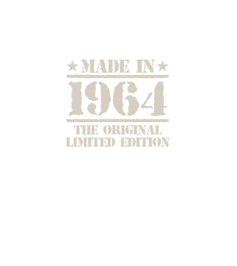 Made in 1964 minta fekete pólón