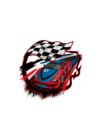 Racing minta fehér pólón