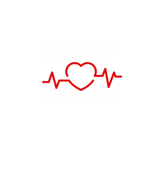 Ambulance ER minta fekete pólón