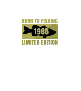 Born to Fishing 1985 minta türkiz pólón