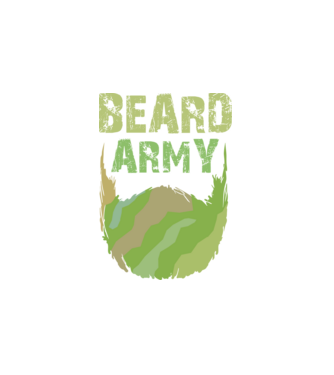 Beard Army minta fehér pólón