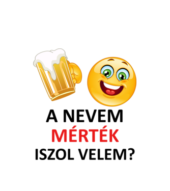 Igyál mértékkel minta fehér pólón