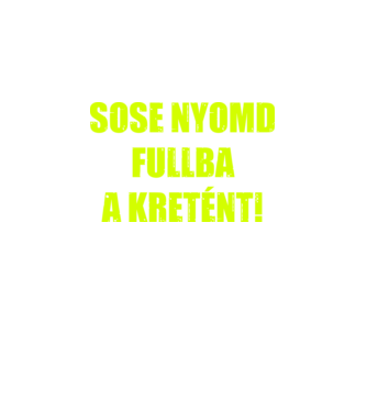 Full kretén minta fekete pólón
