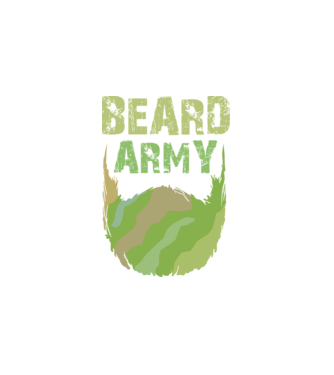 Beard Army minta fehér pólón