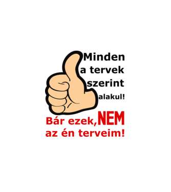 Minden terv minta fehér pólón