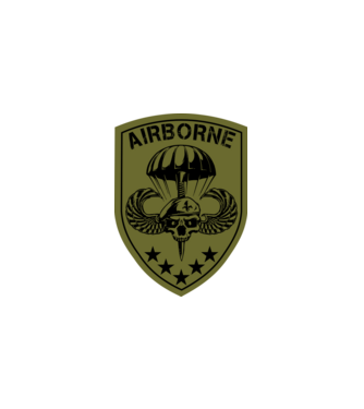 Airborne minta fehér pólón