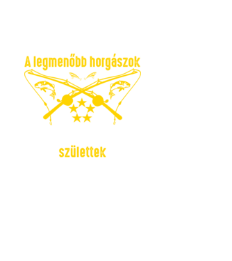 Horgász - Augusztus minta fehér pólón