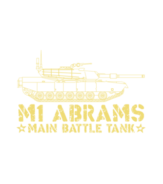 M1 Abrams minta fehér pólón