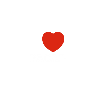 I Love pacal minta fekete pólón