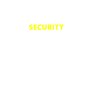 Security (sárga) minta fekete pólón