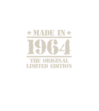 Made in 1964 minta fekete pólón