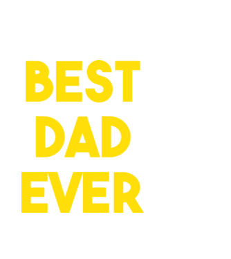 Best Dad Ever minta fehér pólón