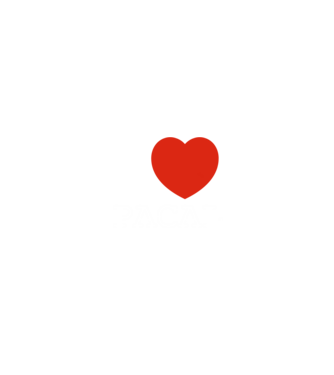 I Love pacal minta fekete pólón
