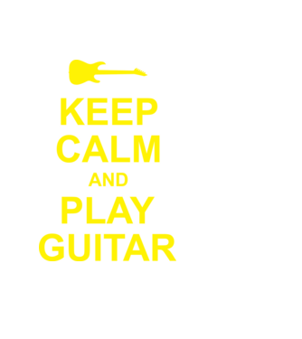 Play Guitar minta fekete pólón