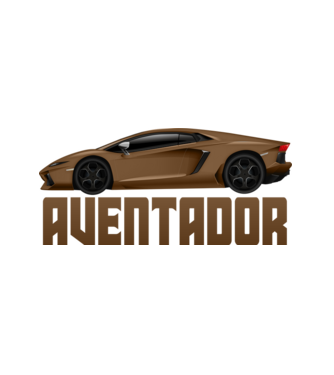 Aventador minta fehér pólón
