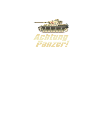 Achtung Panzer minta fekete pólón