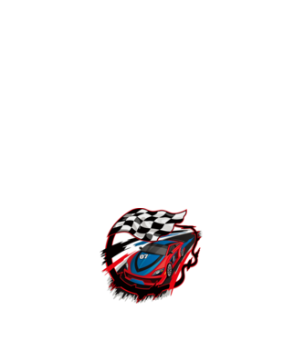 Racing minta fehér pólón
