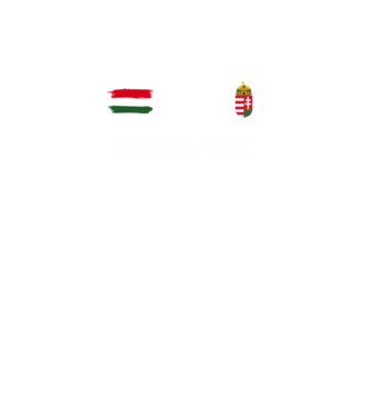 Magyarország címer és zászló minta fekete pólón
