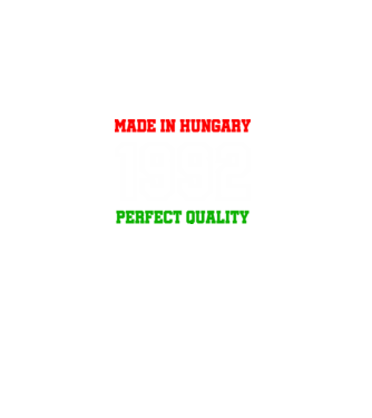 Made in Hungary 1992 minta fekete pólón