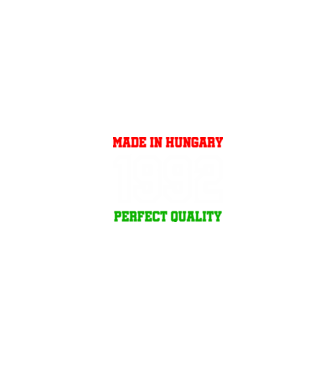 Made in Hungary 1992 minta fekete pólón