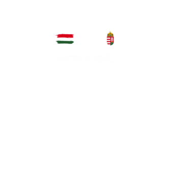 Magyarország címer és zászló minta fekete/piros pólón