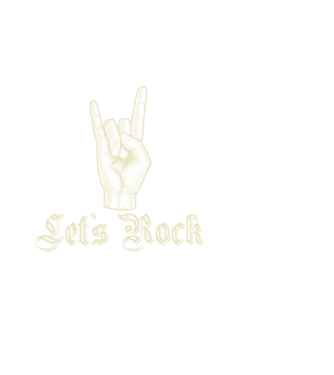 Lets Rock minta fekete pólón