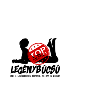 Legénybúcsú TopSecret (fekete) minta fehér pólón