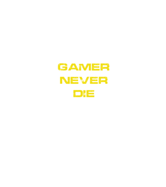 Gamer Never Die minta fekete pólón