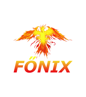 Főnix minta fehér pólón