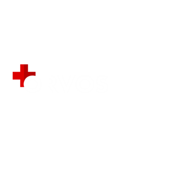 Orvos (white) minta fehér pólón