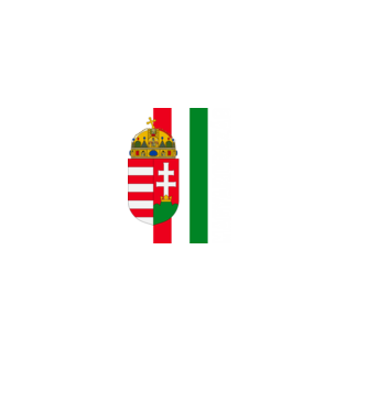 Magyarország (címer és zászló) minta fekete pólón