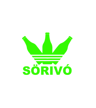 Sörivó minta fehér pólón