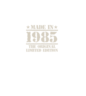 Made in 1985 minta fekete pólón