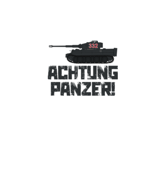 Achtung Panzer (Tigris) minta fehér pólón