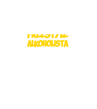 Freestyle Alkoholista minta fekete pólón