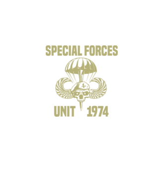 Special Forces Unit 1974 minta fekete pólón