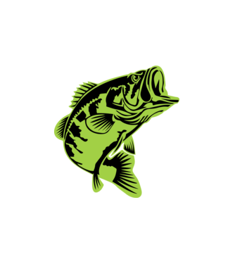Angry Fish (green) minta fehér pólón