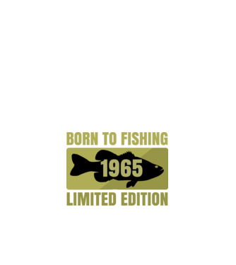 Born to Fishing 1965 minta fehér pólón