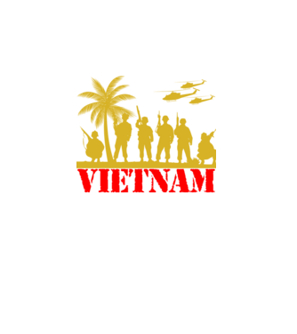 Vietnam minta fekete pólón