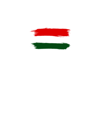 Magyar zászló minta királykék pólón
