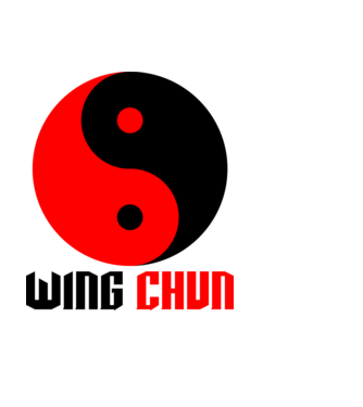 Wing Chun minta fekete pólón