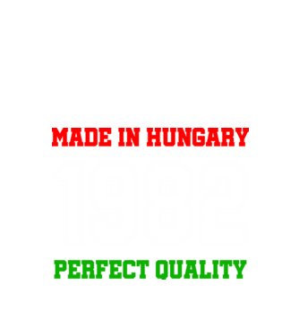 Made in Hungary 1982 minta fekete pólón