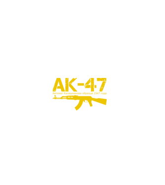 AK-47 minta szürke/fekete pólón